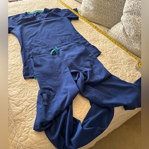 Scrubs XS royal blue and teal. Carhartt